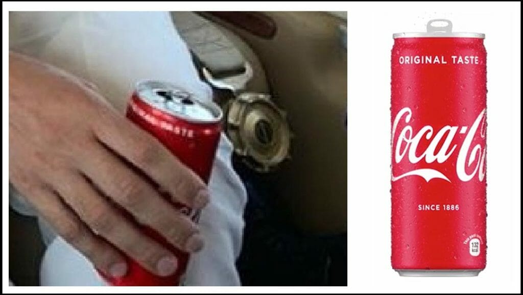 drink is not a beer its a coca cola can