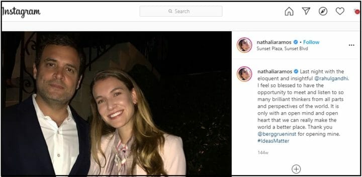 Nathalia ramos posted pic with RG on insta